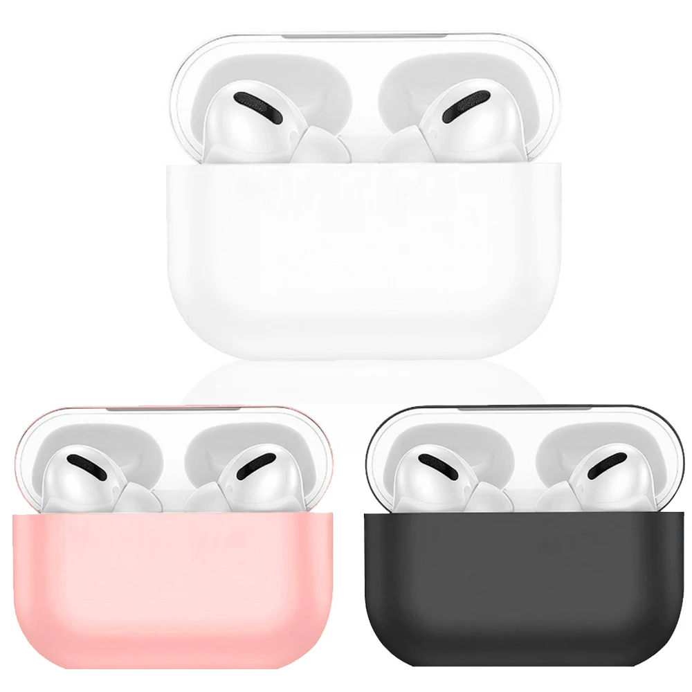 Funda de silicona ultrafina para AirPods Pro carcasa protectora para auriculares Apple tacto extrasuave antideslizante y golpes