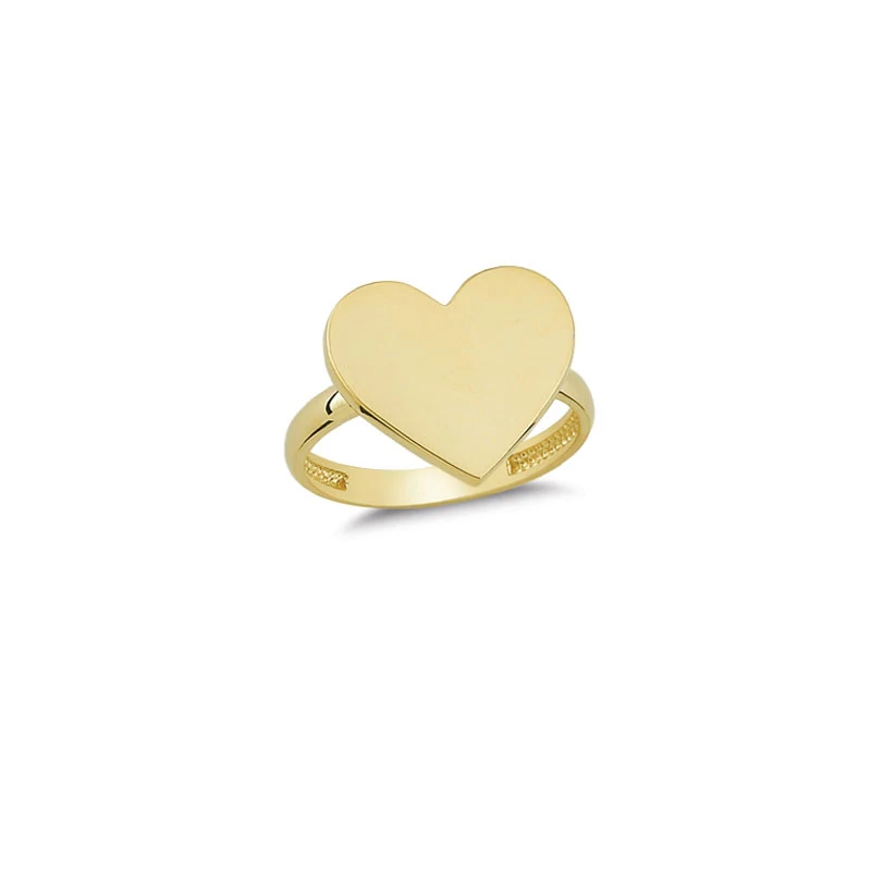 14K Solid Gold Love Ring for Women