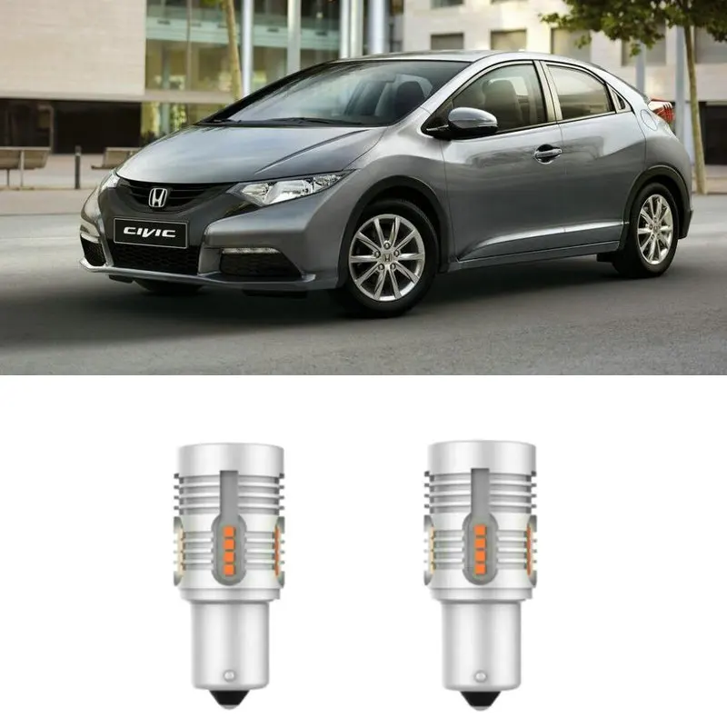 

Front turn light For Honda CIVIC IX (FK) 2012+ fog parking light rear turn stop Back-up bulb Car Led Lamp Canbus 2pc