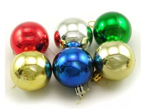 Christmas Tree Ornament Bright Ball 6 PCs-Big size