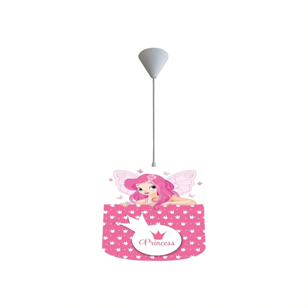 Princess Polka Dot Female Child Baby Room Pendant Lamp Chandelier