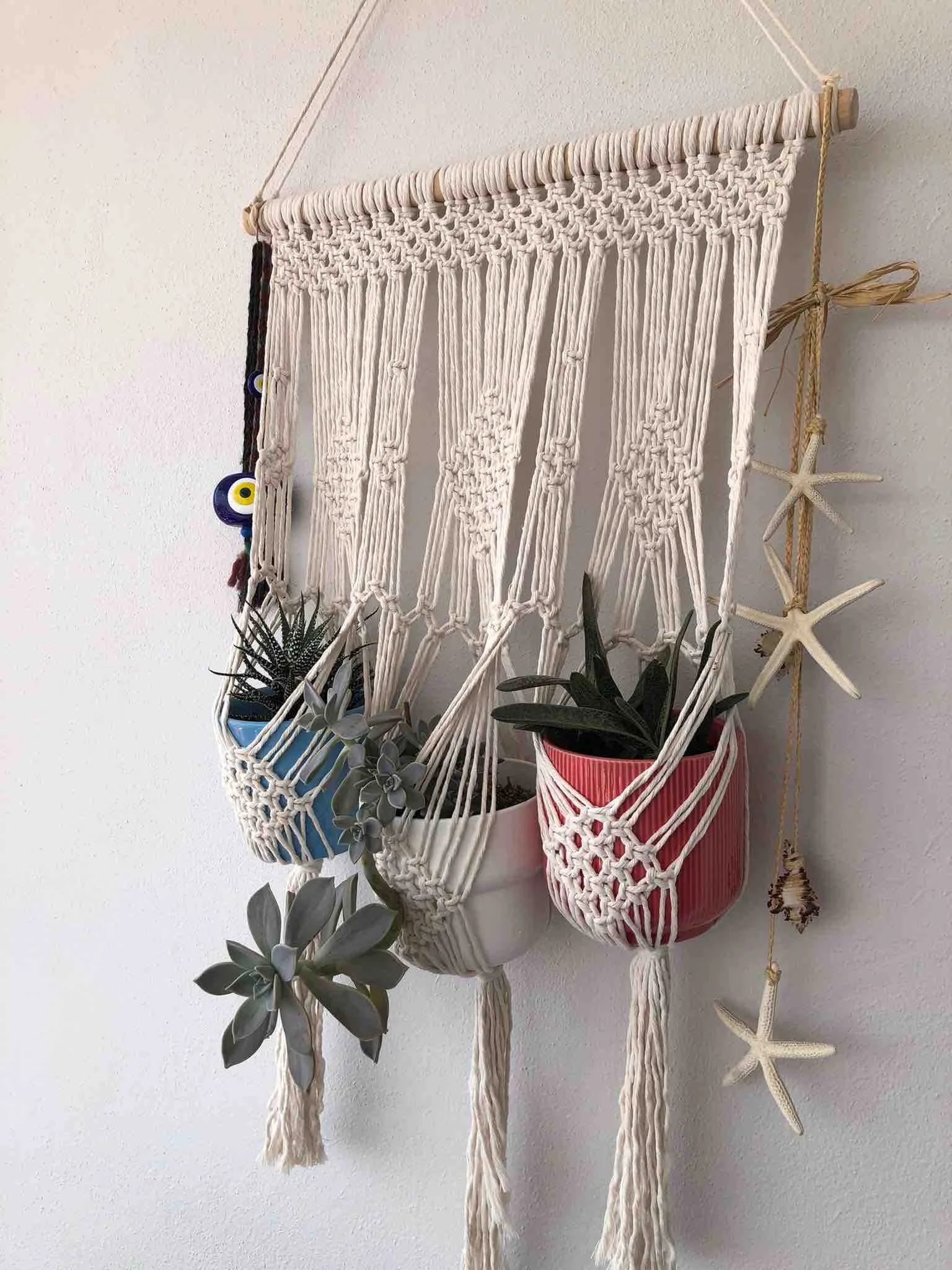 Big Size Handmade Macrame Tapestry jardiniere Wall Hanging Bohemian Handicrafts Woven Modern Boho Living Room Bedroom Decoration