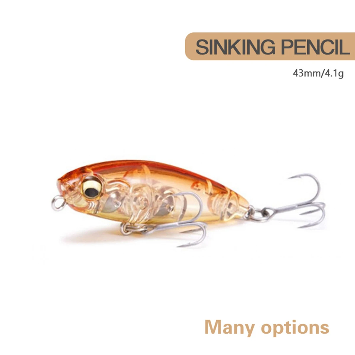 4.3cm 4.1g Fishing Lure Mini Micro Pencil Wobbler Lure Sinking Lure Jerkbait Artificial Hard Bait Culter Alburnus Catfish Bait view 2