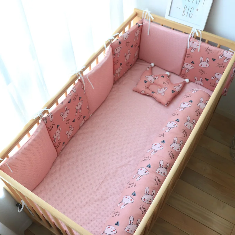 Baby Bumpers In The Crib Protector For Newborns Nordic Baby Room Decor Children Thick Soft Cot Bumper For Boy Girl Infant Bed