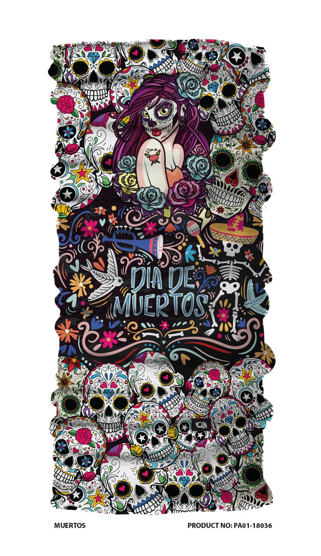 Mexico Muertos Bandana Face Mask, Multipurpose, Hat, Face Mask Adults Anti Bacterial