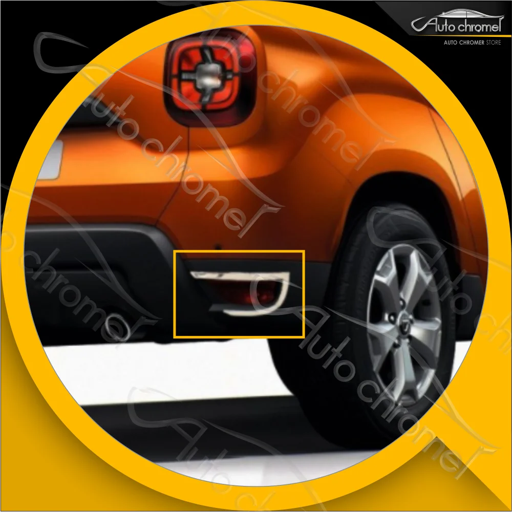 For Dacia Duster Rear Reflector Frame Chrome, 2018-  Good Quality, Exterior Parts, Car Accessories, External Styling