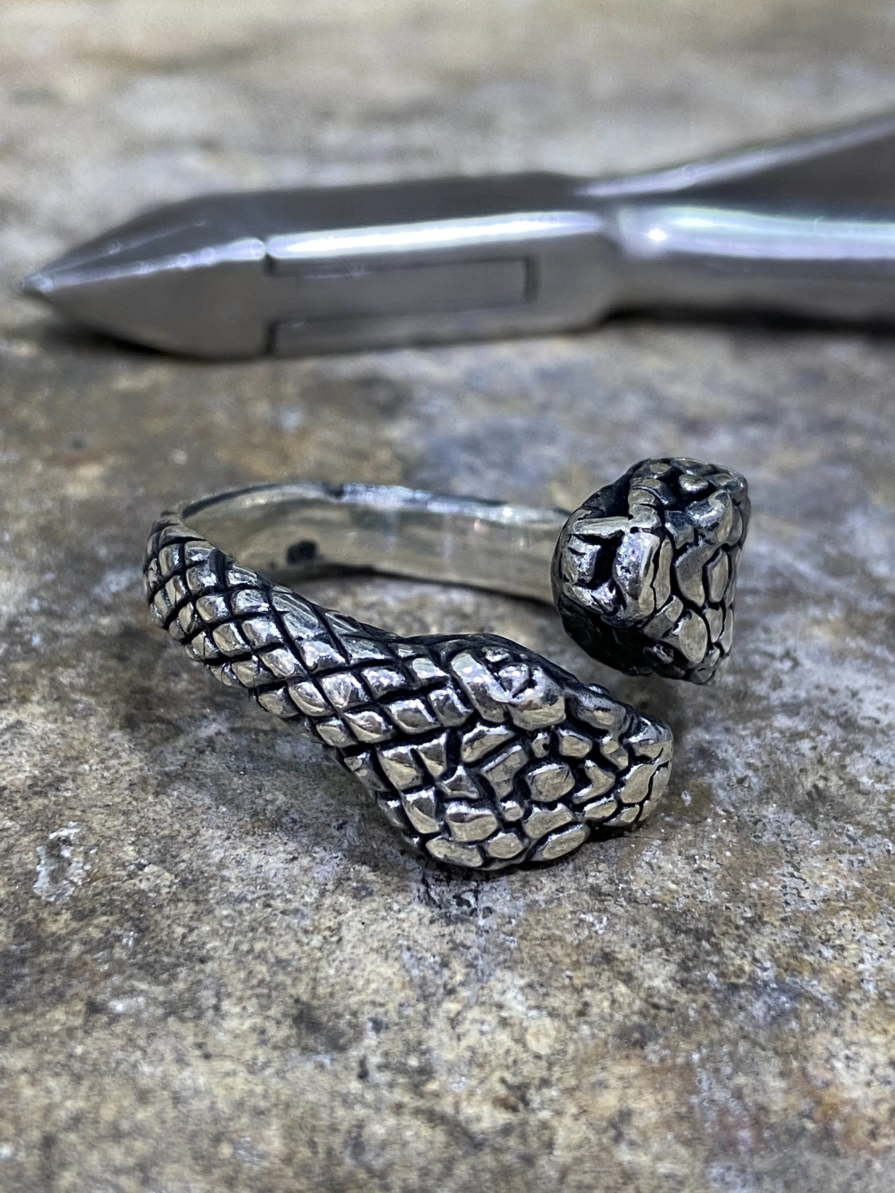 Snake Ring,Silver Snake Ring,Turkish Handmade, Snake Ring,Animal Ring, Boho Ring, Adjustable , Silver Gift Ring, Rings for Men,G