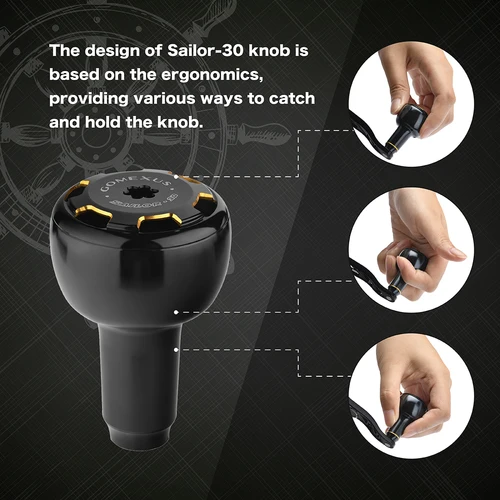 Imagen 2 del producto Gomexus Pomo de Carrete 30mm para Shimano Stradic Ci4 Ultegra Daiwa Certate Exceler LT Perilla de Carrete Spinning