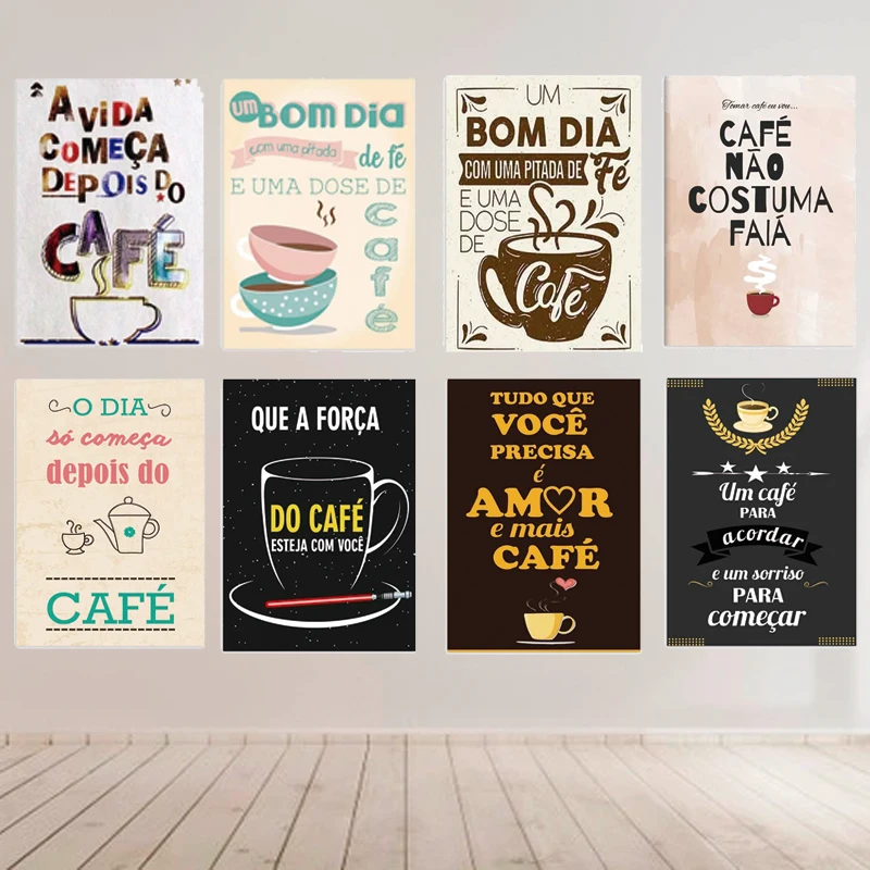 Placas Decorativa Tema Café