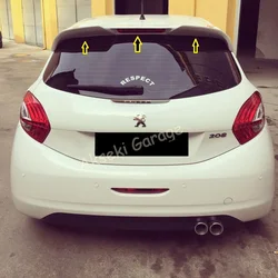 For Peugeot 208 Spoiler 2012 - 2019 -Modify Stylish Hot Extension Tuning Auto Accessory Universal Car Antenna Flaps Ornament