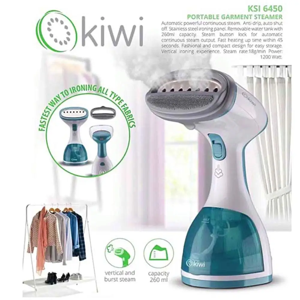 Kiwi KSI-6450 Garment Steamer Popular Professional Electric Travel Home Steam Iron Handheld Portable Garment Iron For Clothes