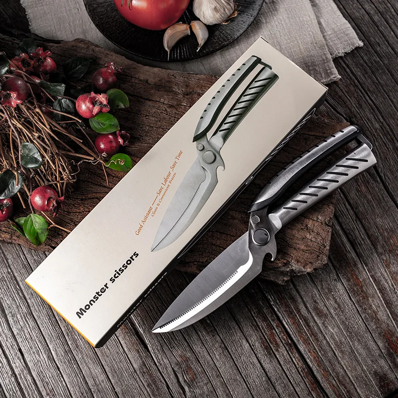 Stainless Steel Multi-function Kitchen Scissors Shears Detachable Chicken Bones Scissor Vegetable Cutter Chef Knife