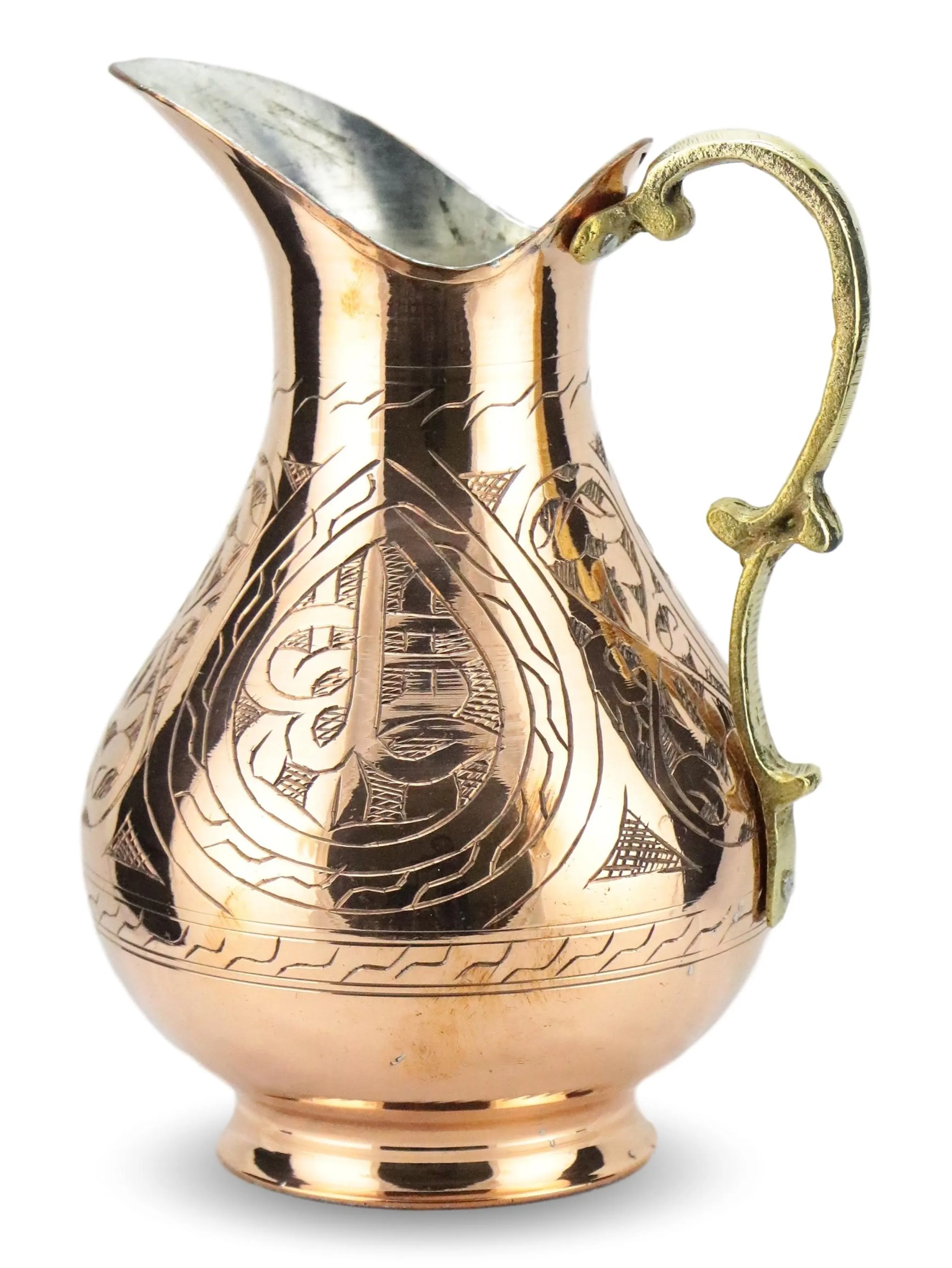 Copper Jug ,embroidered copper jug,Forged Copper Jug