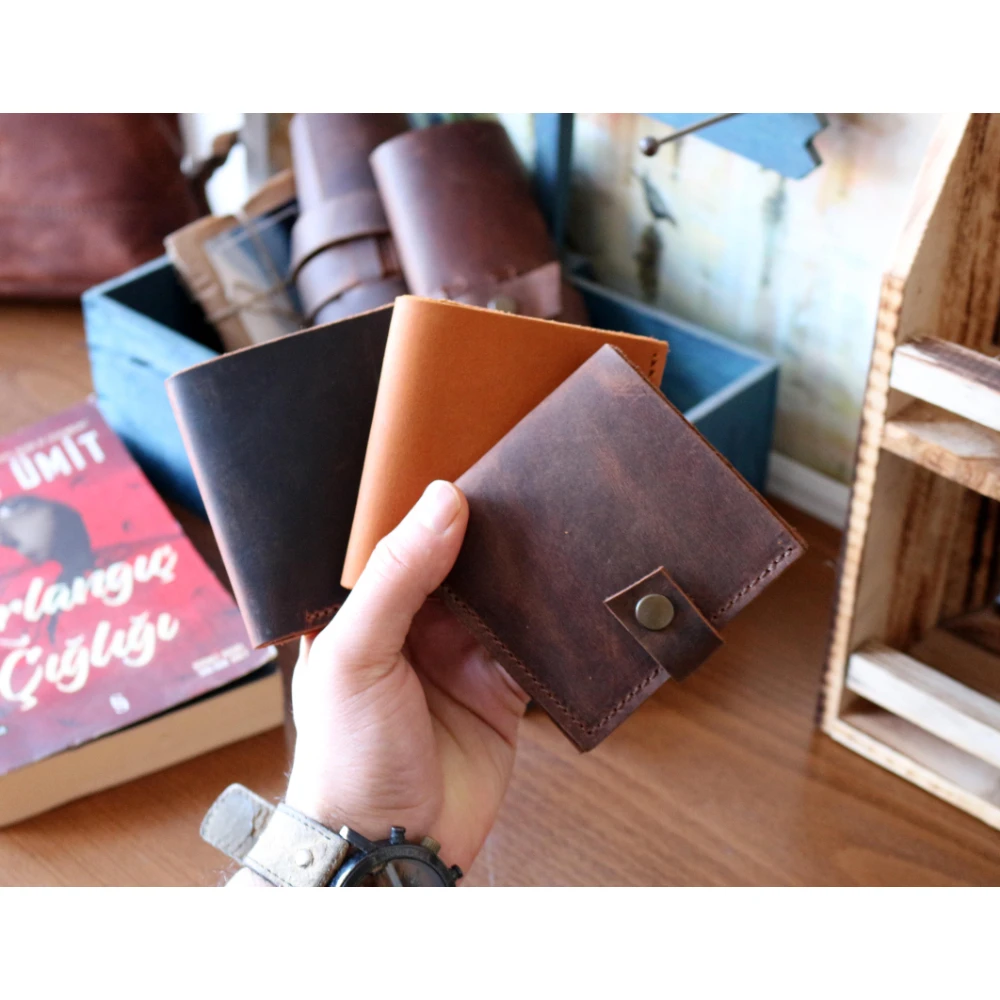 Valuaes Roasa Handmade Card Holder Genuine Leather Patched 2021 Fashion Top Quality Unisex Purse Clutch Vintage Retro Wallet