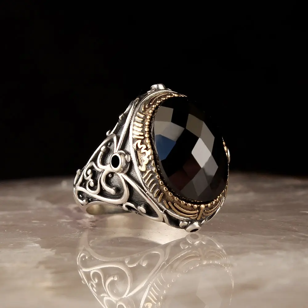 

Zircon Stone 925 Sterling Silver Men 'S Ring