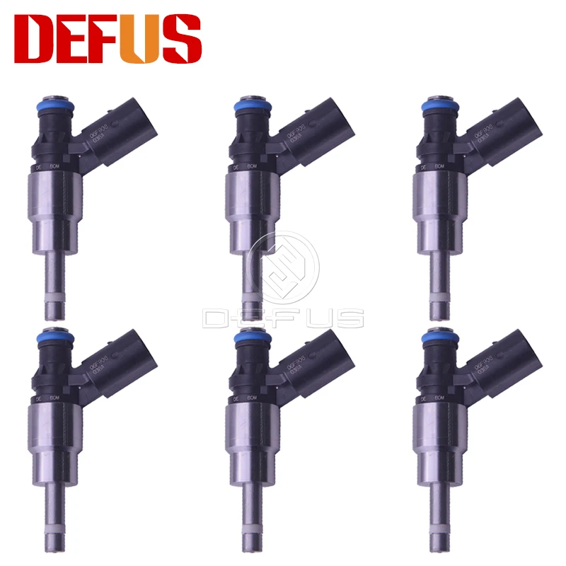 Defu 6 peças injetor de combustível oem 06f906036a para vw gti jetta passat a3 2.0 tfsi 16v variante 2.0l chegada bico de válvula bico novo