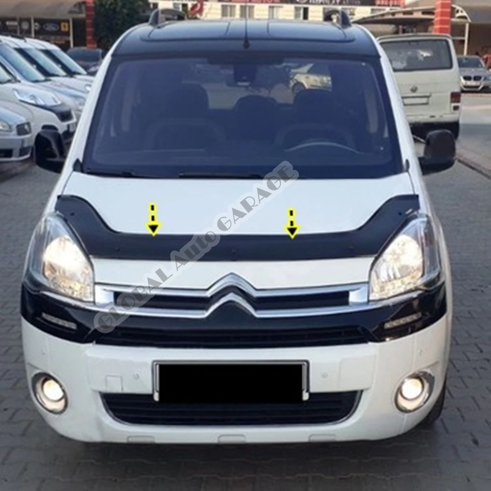 

For Citroen Berlingo 2008-2018 Front Bug Shield Hood Deflector Guard Bonnet Protector Car Auto Accessory Car-Styling Accessories