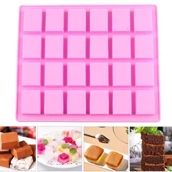 24 Cavity Rectangle Soap Silicone Molds Ice Cube Tray Gummy Jelly Caramel Candy Chocolate Truffles Mold Cake Decorating Tools