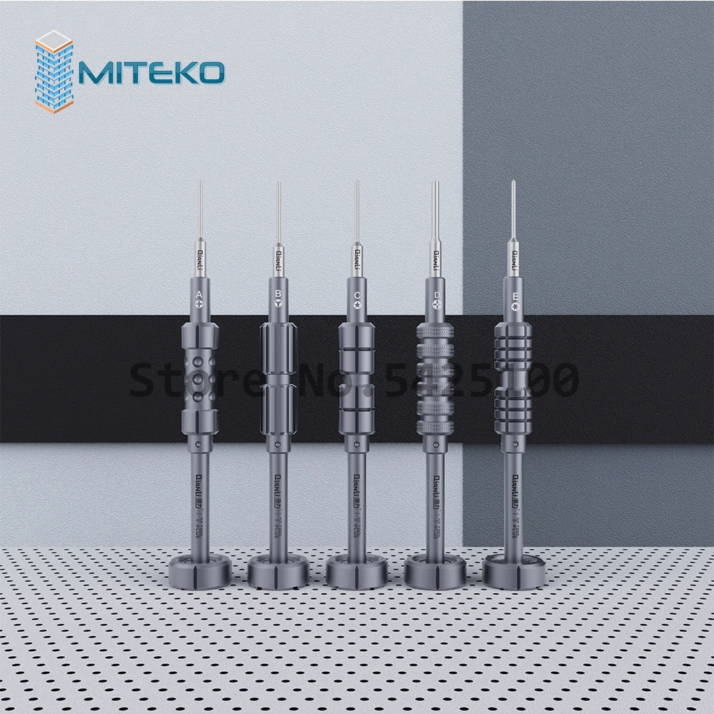 Qianli iThor Aluminum Anti-Slip Screwdriver, High Precision, Phillips, Y, Five Star, Inner Cross, Hexagonal ABCDE