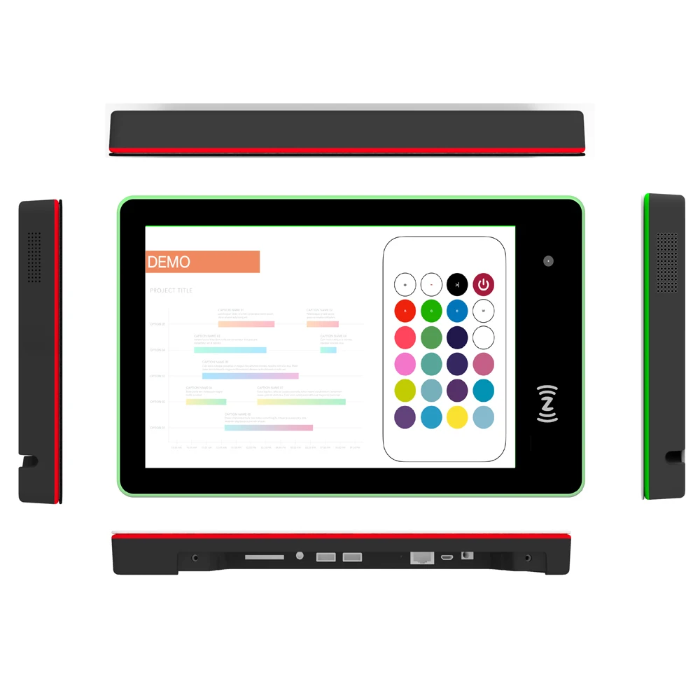 10.1 Inch Conferentie Vergaderzaal Schema Display Tablet Pc Wandmontage (Poe, Nfc, Camera, android 8.1, RK3288, 2Gb + 16Gb)