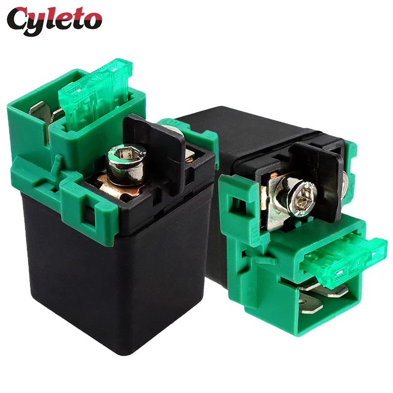 Cyleto Motorcycle Starter Solenoid Relay For Kawasaki KLX140 KLX250 KLX 250 S KLX450R KFX450R KSF450 Versys KLE 650 KLR650 KL650