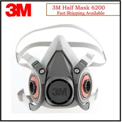 3M 6200 Reusable Half Face Mask Respirator economical low-maintenance simple to handle and extremely lightweight  3M mask