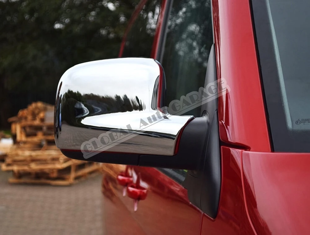 For Volkswagen T5 Transporter 2003 2004 2005 2006 2007 2008 2009 2010 Chrome Mirror Cover Cap 2 Pieces Car Auto Ornament