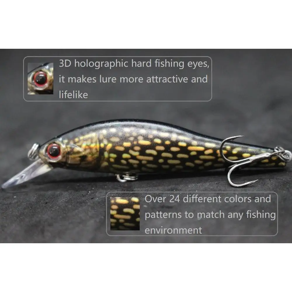 wLure Minnow Fishing Lures 9cm 9g Sinking Jerkbait Lifelike Painting Cutting Blade Fishing Hooks HM431