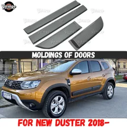 Guard covers on doors for Dacia Duster 2018- / Renault Duster 2021- ABS plastic accessories moldings protective plate scratches