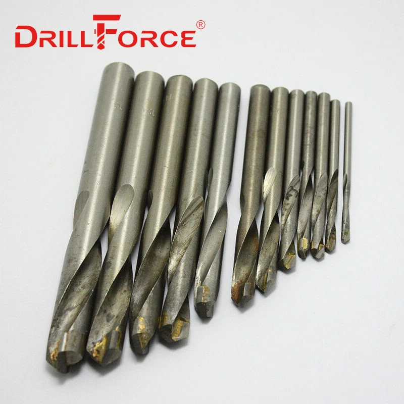 Сверло Drillforce из карбида вольфрама, биты слесарные для чугуна и алюминия, 10 шт., 3-20 мм (3/5/10/15/20 мм)