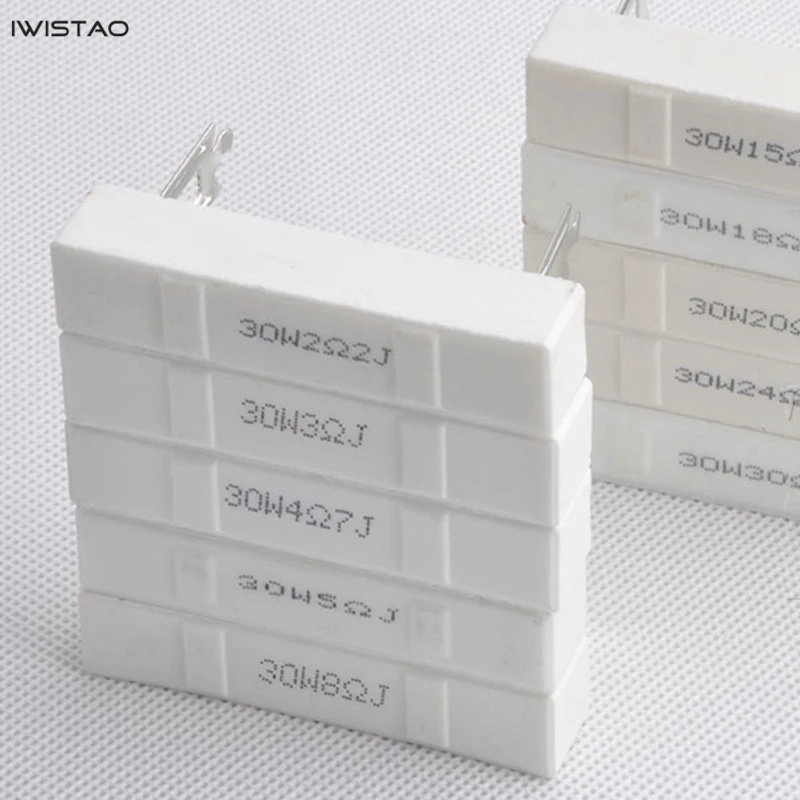 مقاوم أسمنتي 30 وات 1 -30ohm مواصفات كاملة مكبر صوت كروس احترافي HIFI Audio