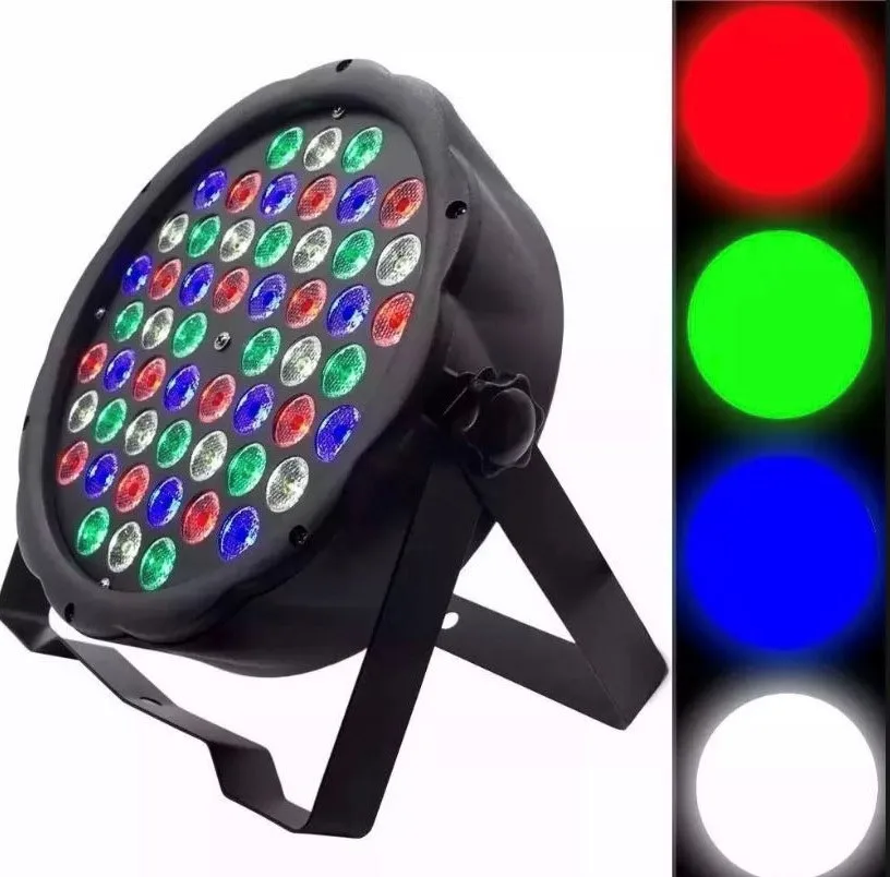 Cannon Light Led Par 64 Rbgw 54 Leds 3W Strobo Dmx