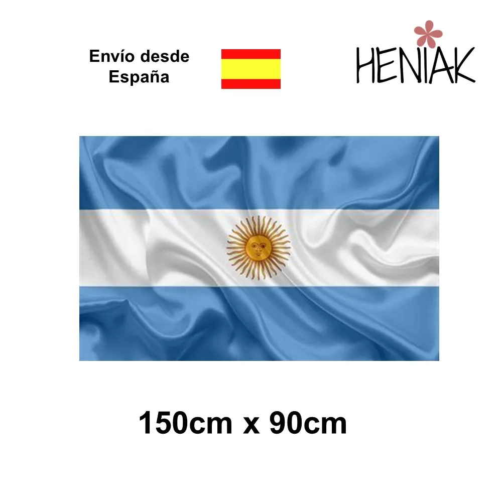 Argentine National flag 150 cm x 90 cm white blue polyester fabric sun shield decoration Argentine country