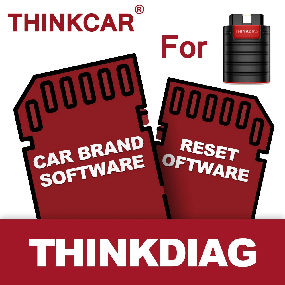 THINKCAR Thinkdiag Update Software 1 Years with Full System Diagnostic 15 Maintenance Reset ECU Coding Special Functions Tools