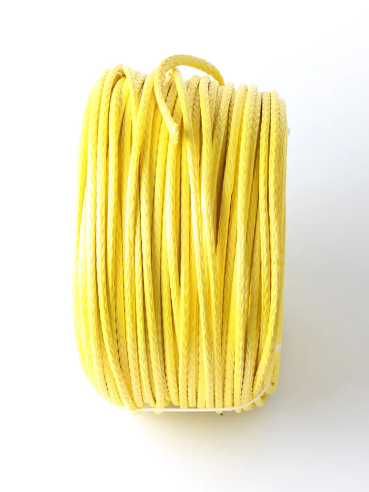 20m 4mm 12 Strands 1500kgs Uhmwpe Fiber Single Braid Winch Rope