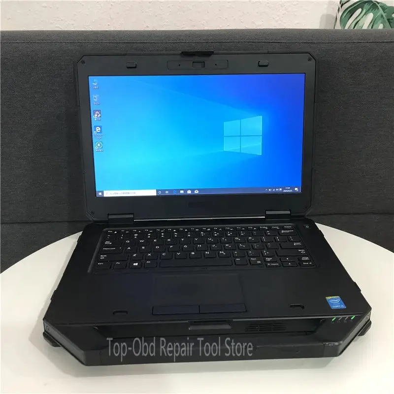 2021 Used Extreme Full Rugged Laptop For Dell Latitude 5404 4300/5414 I5 6300 8G 16G With SSD Can Work for Alldata MB Star C4 C5