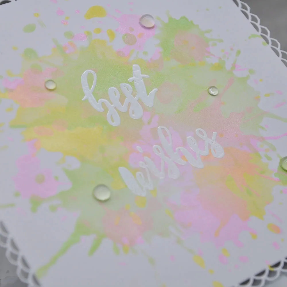 Stencil Water Spray Spatter Layering Stencils Background Scrapbooking Embossing DIY Card Craft Texture Decorative Template Dies