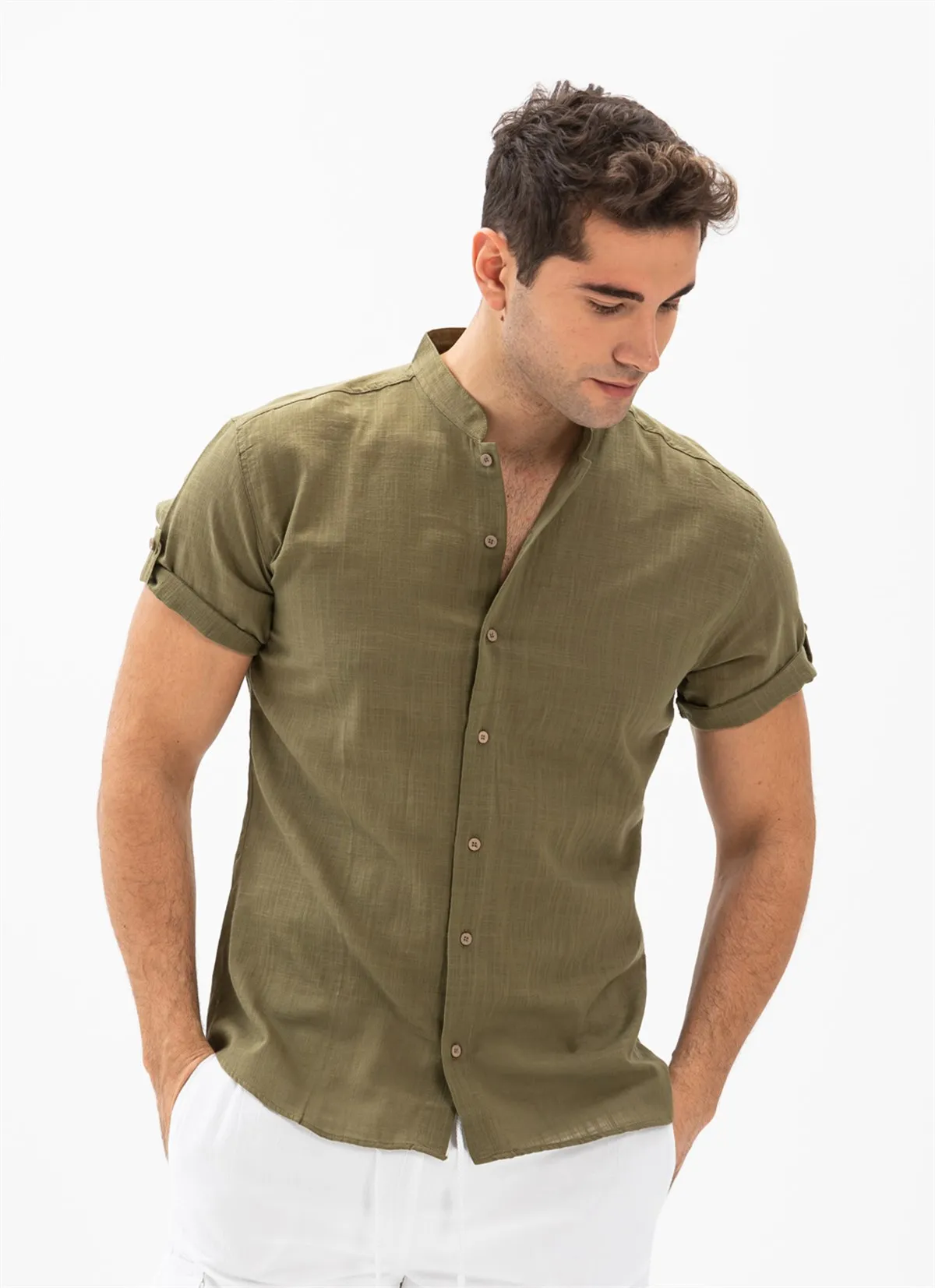 Men Shirts %100 Cotton Basic Office Clothing Fashion Relax Comfort Casual Winter Spring Gentleman Sportwear Tops Natural