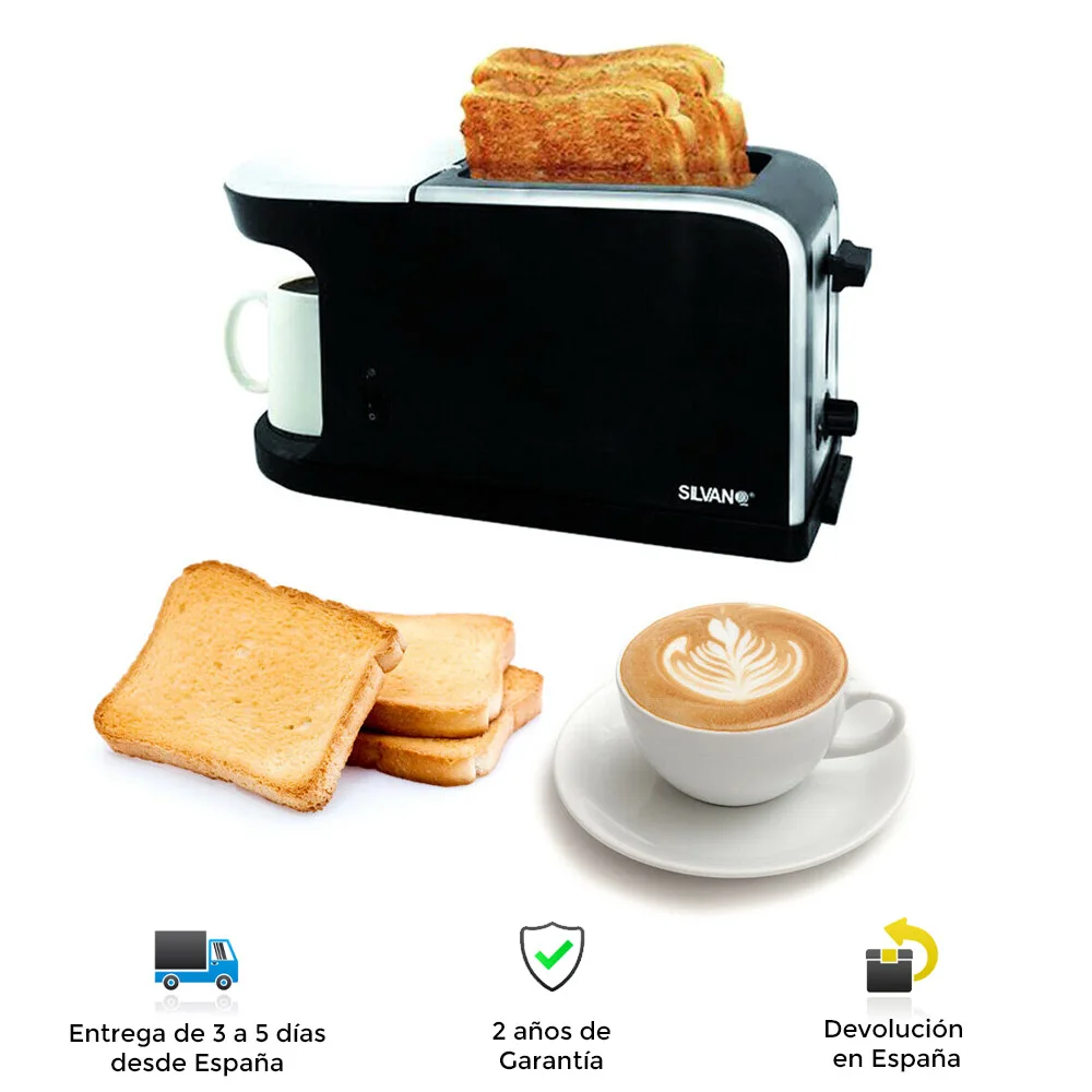 Bread toaster, coffee maker, electric, portable, powerful, buttons, tray, filter, toast, coffee, toaster, coffee machines