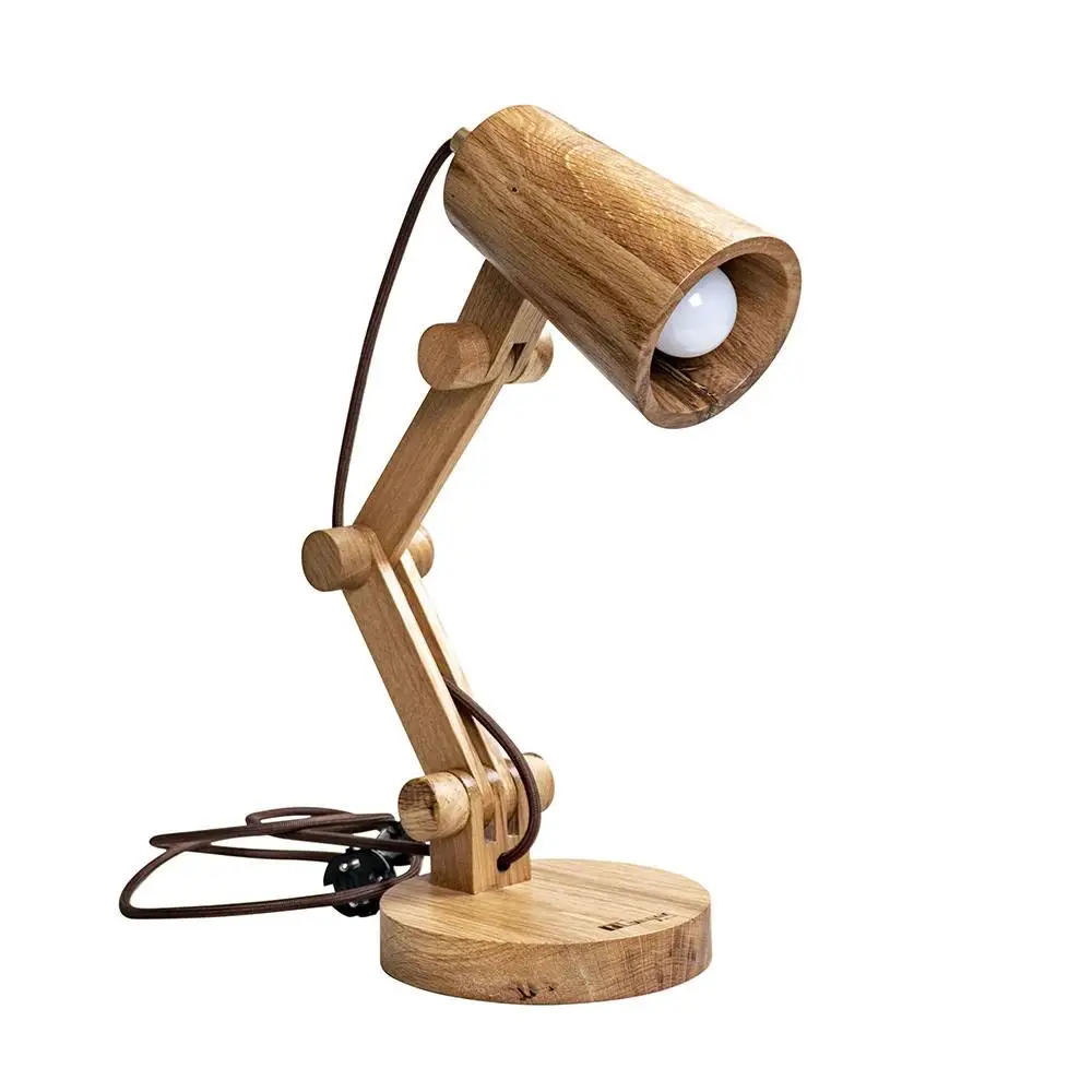 -Wood Lamp (Oak) Table Top Lamp