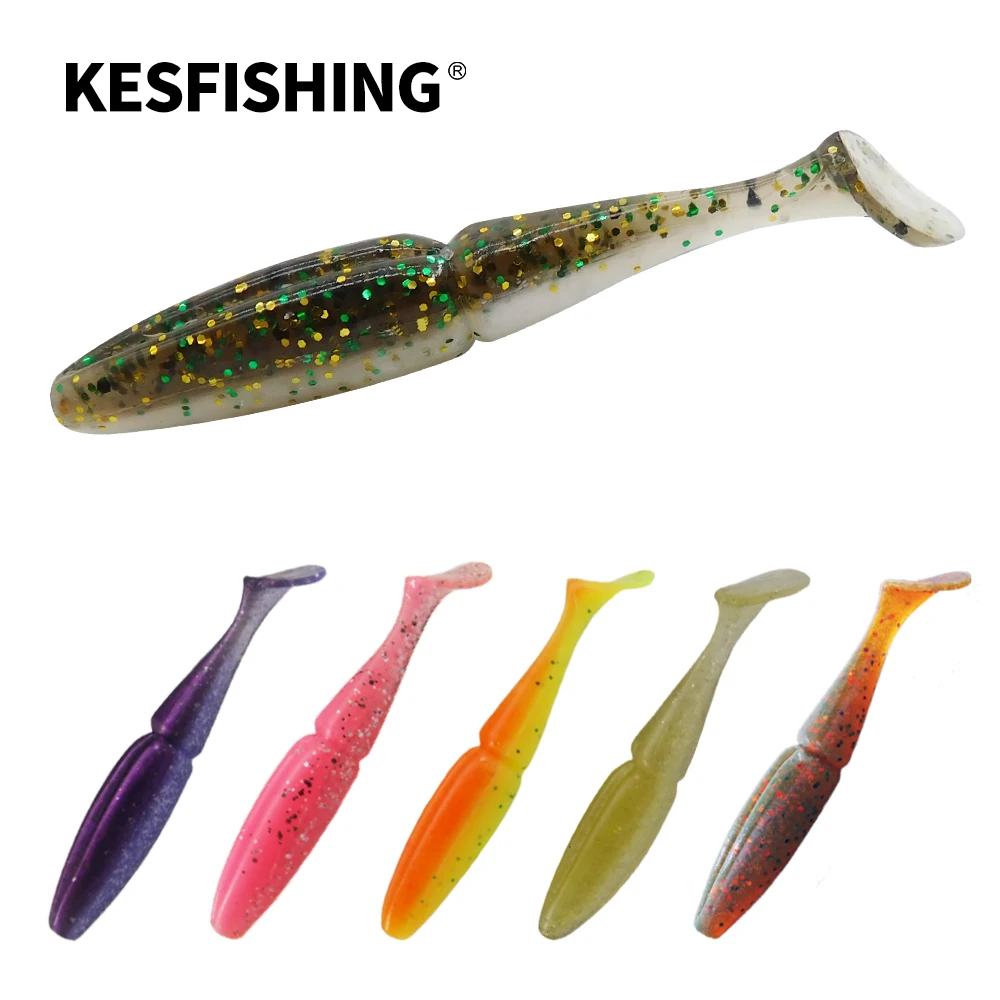 

KESFISHING Soft Lure Easy shiner 2.8" Isca Leurre Souple Fishing Artificial Silicone Bait Shrimp Smell with Salt for all Fish