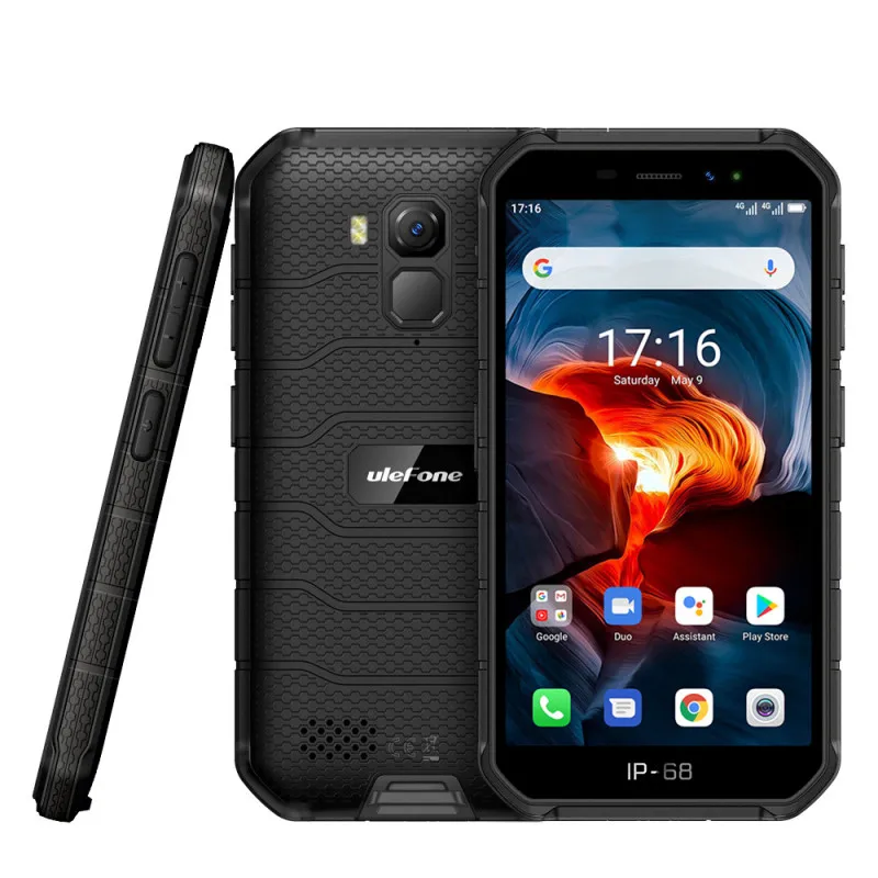 Ulefone-smart phone Armor X7 Pro, rugged IP/69 mobile with android 10, helium P90, eight core, 4/32, 6.3 inch, 5500mAh, NFC