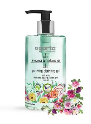 Agarta Natural Pore Tightening Tonic 225 ml Natural Moisturizing Body Lotion 300 ml Natural AHA Purifying Cleansing Gel 300 m