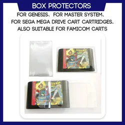 Box Protector For Genesis For Master System For Sega Mega Drive For Famicom Game Cart Cartridges Plastic Case