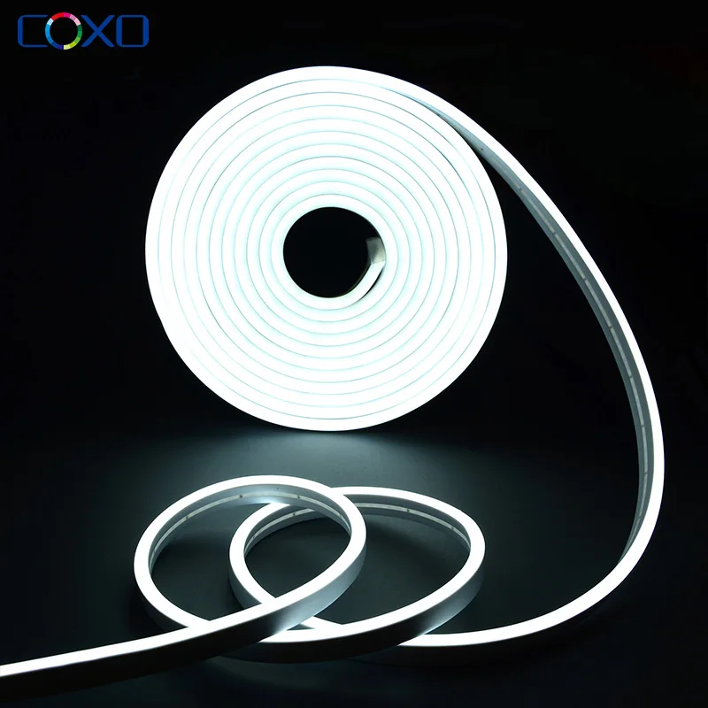 6mm Narrow LED Neon Light 12V Waterproof LED Strip SMD2835 120LEDs/m Flexible Rope Tube DIY Holiday Decoration Party Lighting