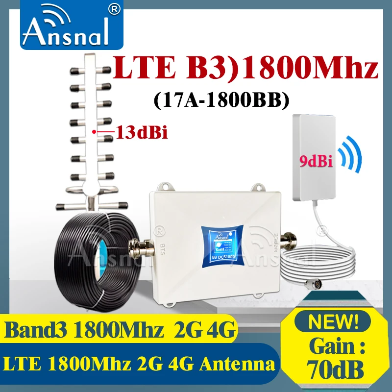 HOT!! LTE 1800Mhz 4G CellPhone Cellular Amplifier  DCS 1800Mhz 4G Signal Repeater GSM Repeater 1800Mhz 4G Mobile Signal Booster