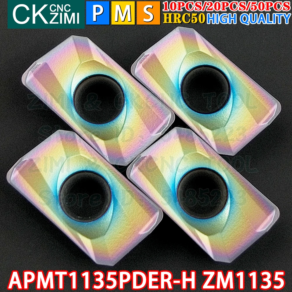 APMT1135PDER-H ZM1135 APMT 1135 PDER H Carbide Insert Shoulder milling Insert Tool CNC Metal lathe Indexable milling cutter Tool