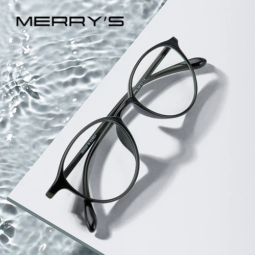 MERRYS DESIGN Classice TR90 monturas de gafas para hombres y mujeres, montura óptica, monturas para gafas graduadas, gafas ópticas S2422