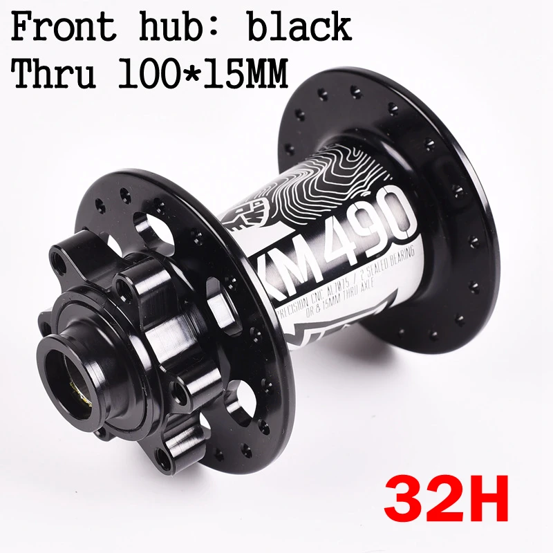 Koozer XM490 28 32 36holes Bicycle Hubs 4 Bearing MTB Disc Brake Hubs Mountain Bike Hub Rear front 9*100mm rear 100x15mm