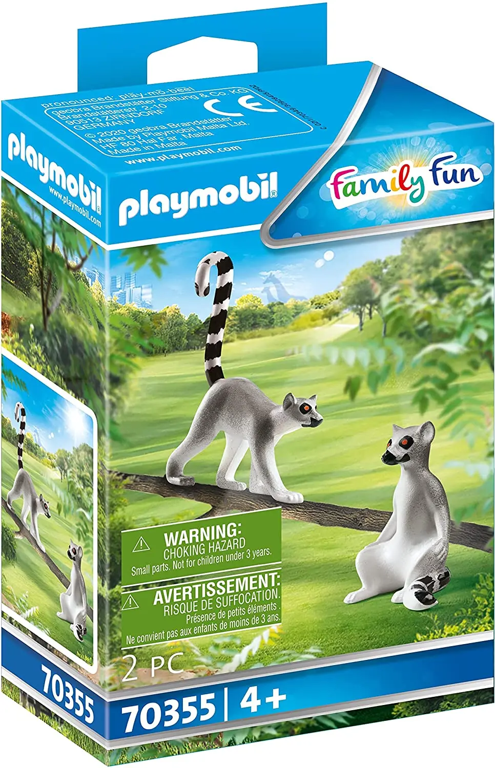 Playmobil lemurs, 70355, zoo, animals, original, toys, boys, girls, gifts, collector, figures, dolls, shop, with box, new, man, woman, official license, clicks, famobil